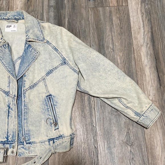 Bershka vintage style oversized denim jacket - Picture 3 of 9